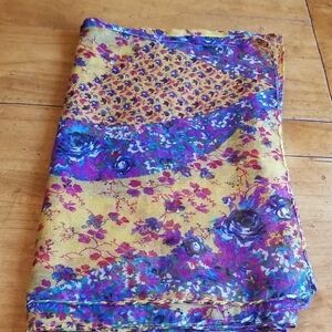 Floral Flowy Lightweight Gauzy Scarf